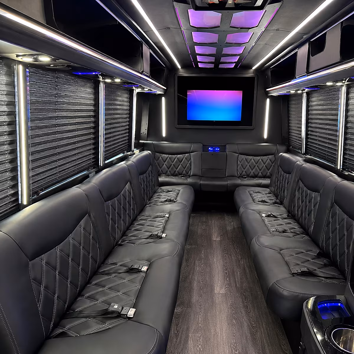 Akron akron birthday party bus rental party bus interior