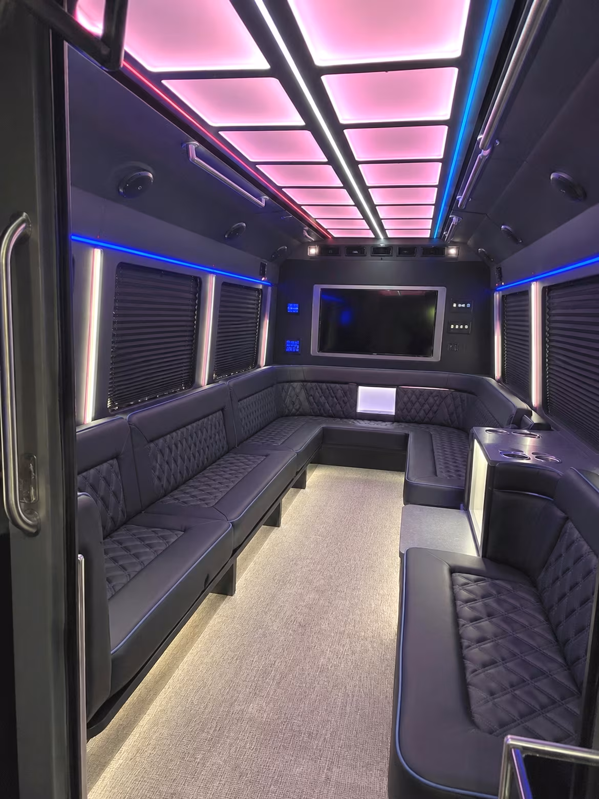 Akron akron birthday party bus rental party bus interior