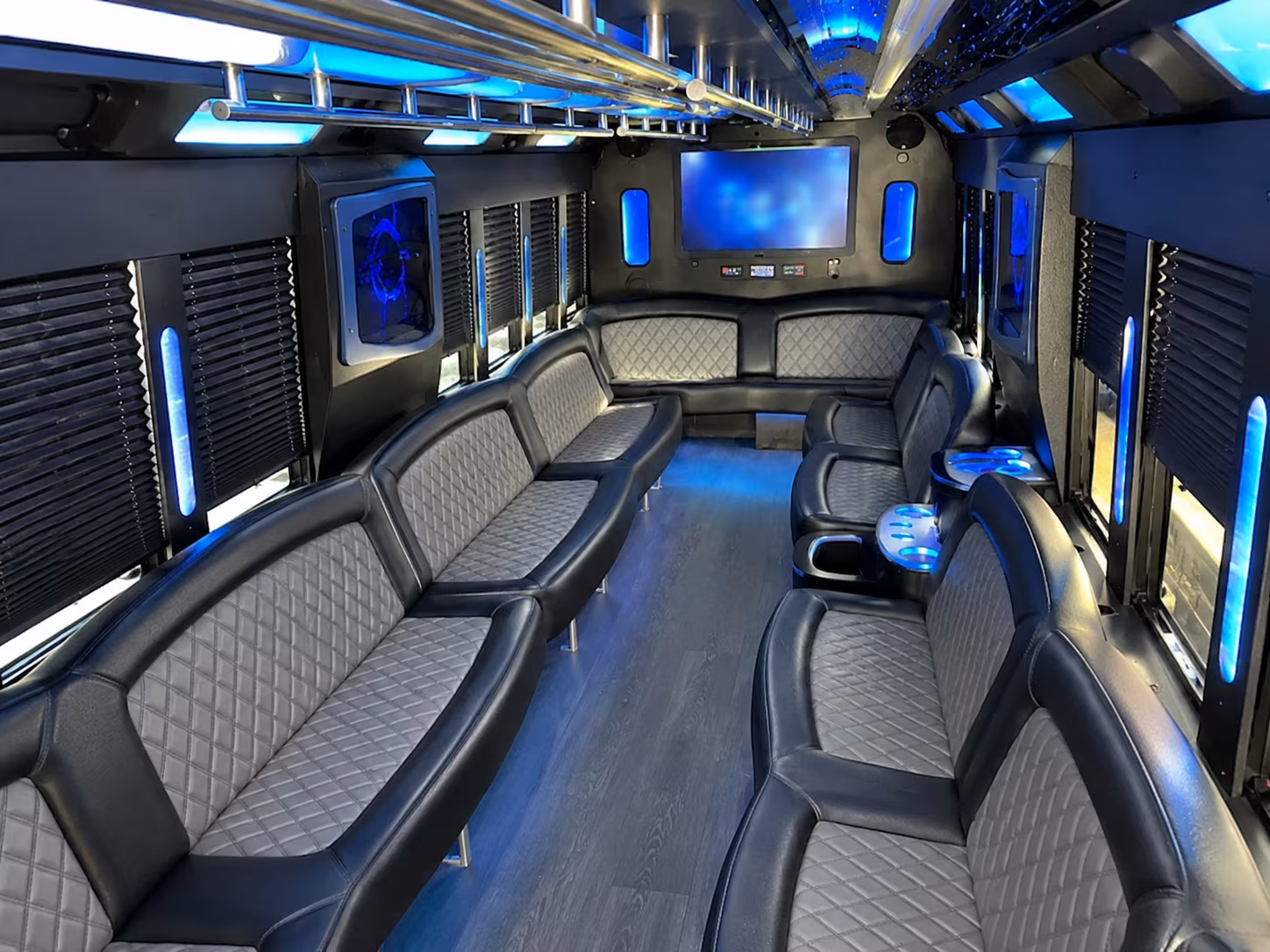 Akron akron private event party bus rental party bus exterior