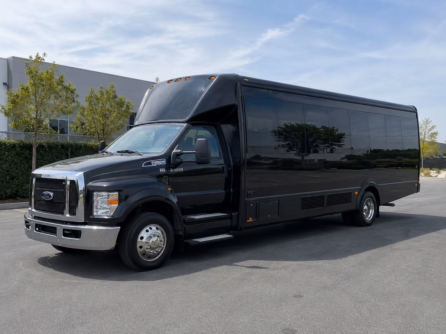 Akron akron private event party bus rental party bus exterior