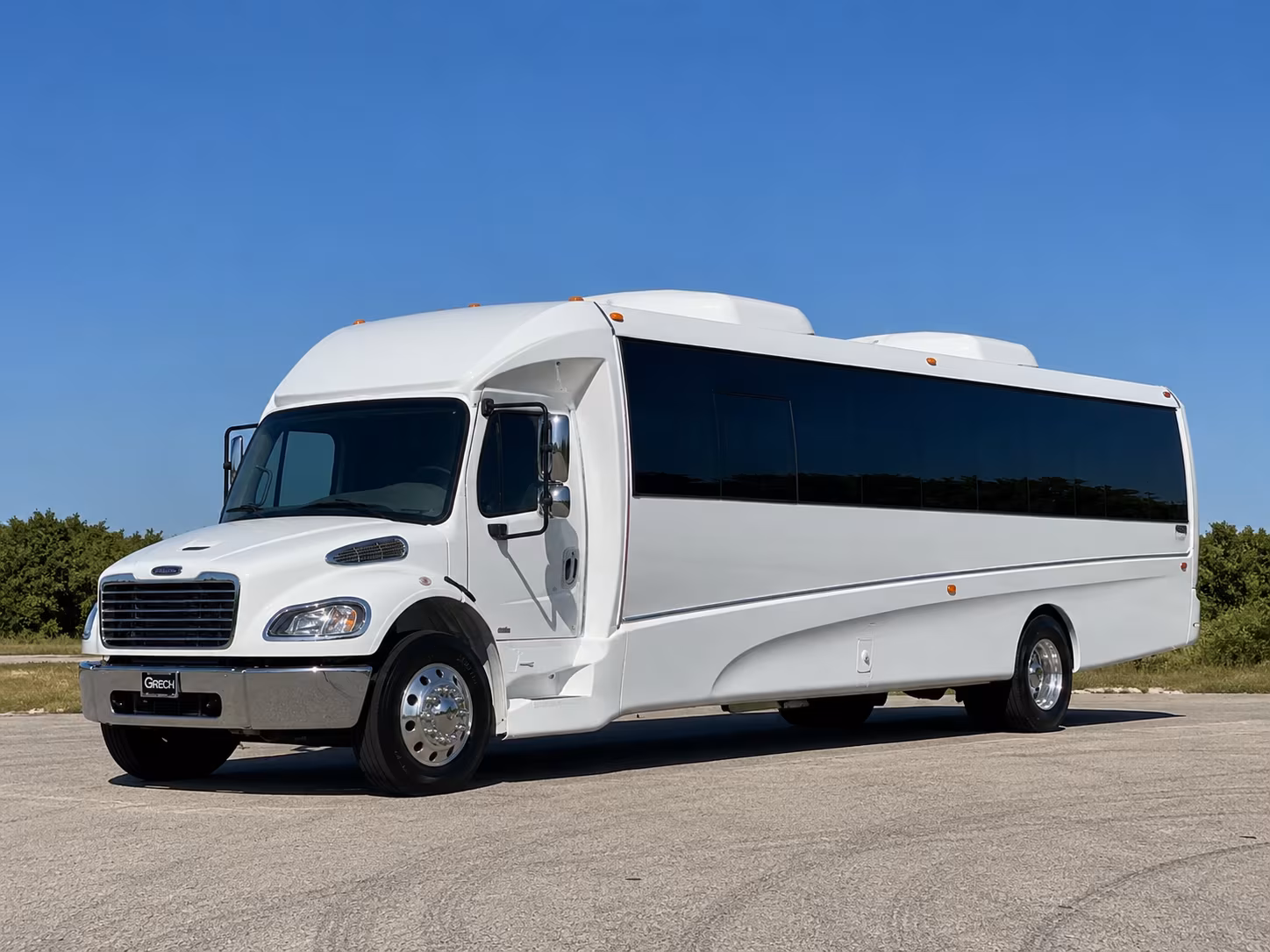 Akron akron private event party bus rental party bus exterior