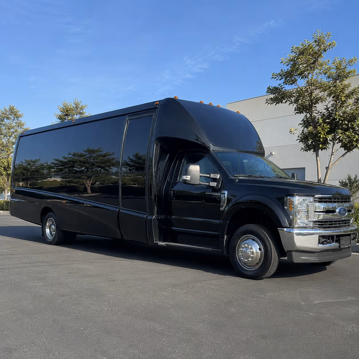 Akron akron sporting event party bus rental party bus exterior