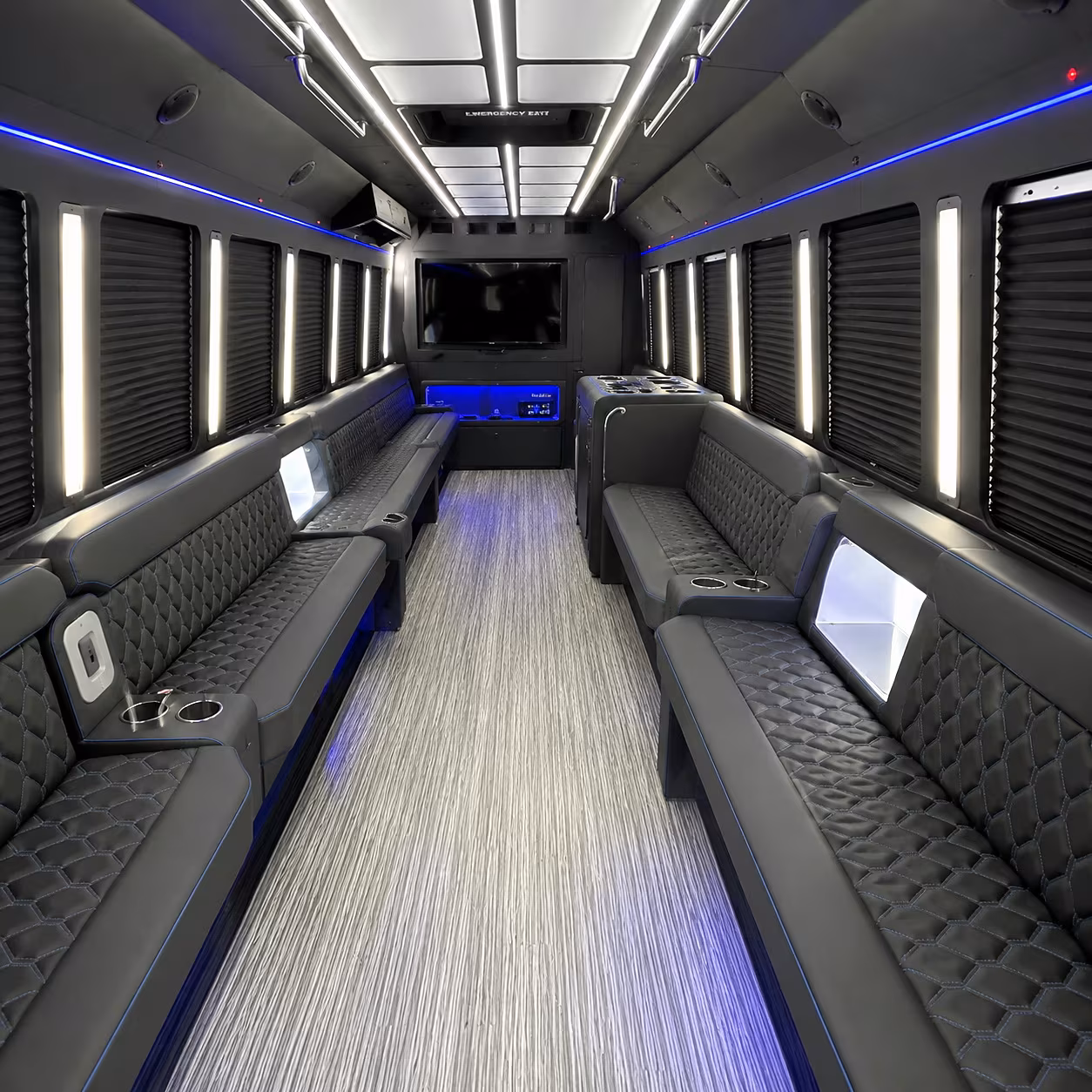 Akron akron wedding party bus rental party bus interior