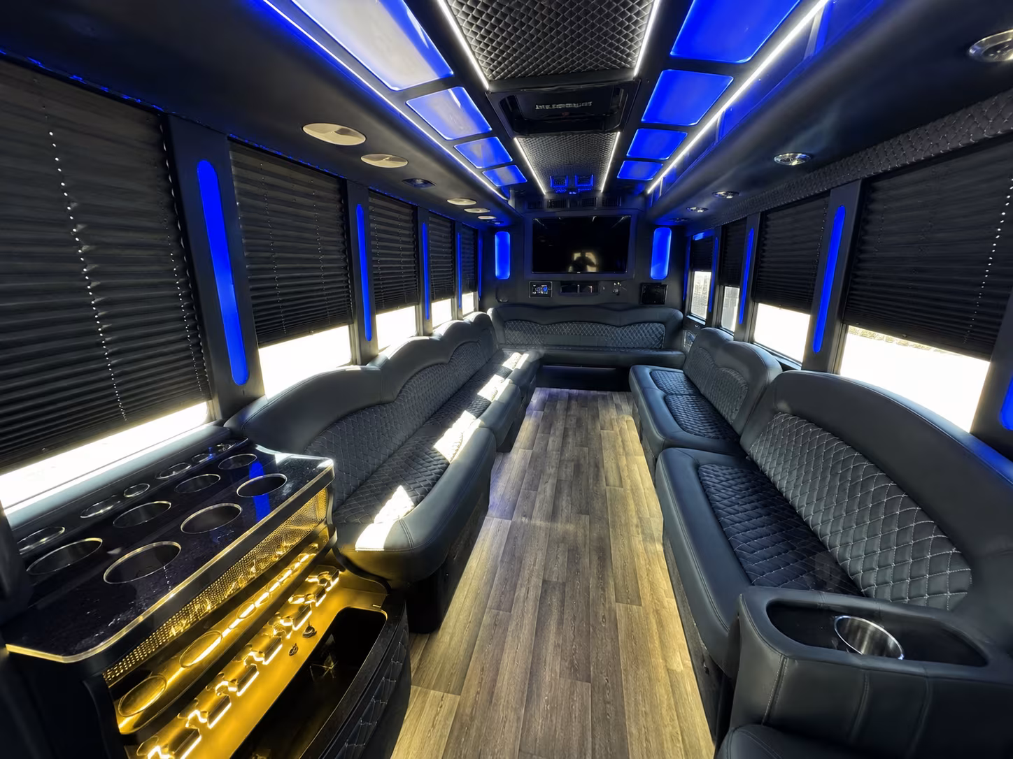 Akron Winery Tour & Pub Crawl Transportation onboard seating