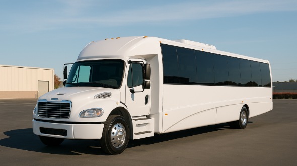 Exterior of Charter Bus Company Canton's 20 Passenger Party Bus in Canton
