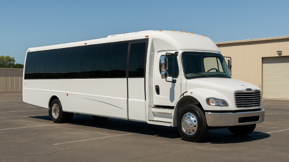 Exterior of Charter Bus Company Pittsburgh's 30 Passenger Party Bus in Pittsburgh