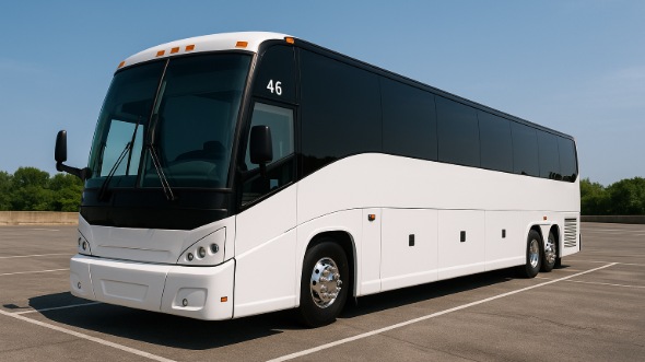 Exterior of Charter Bus Company Erie's 40 Passenger Party Bus in Erie