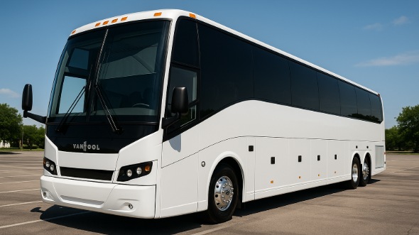 Exterior of Charter Bus Company Toledo's 50 Passenger Party Bus in Toledo
