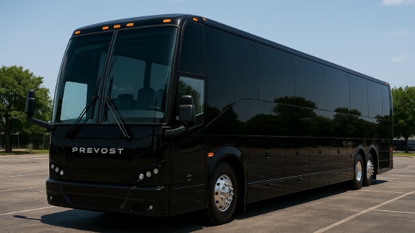 Exterior of Charter Bus Company Akron's 54 Passenger Charter Bus in Akron