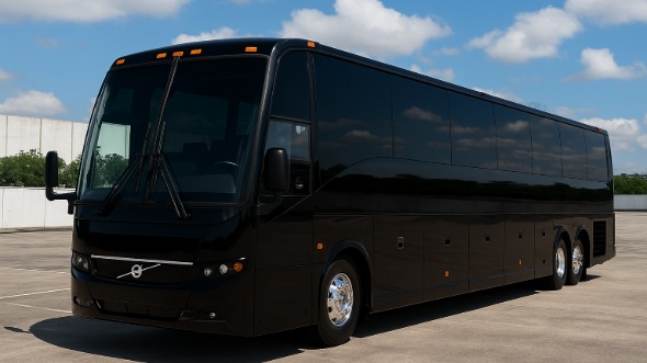 Exterior of Charter Bus Company Akron's 55 Passenger Charter Bus in Akron
