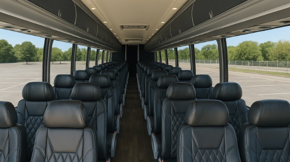 54 passenger charter bus interior